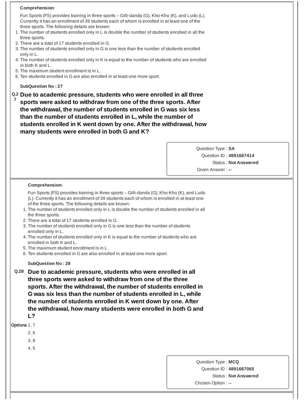 CAT 2018 Question Paper PDF with Answer Key (Slot 1 and 2)