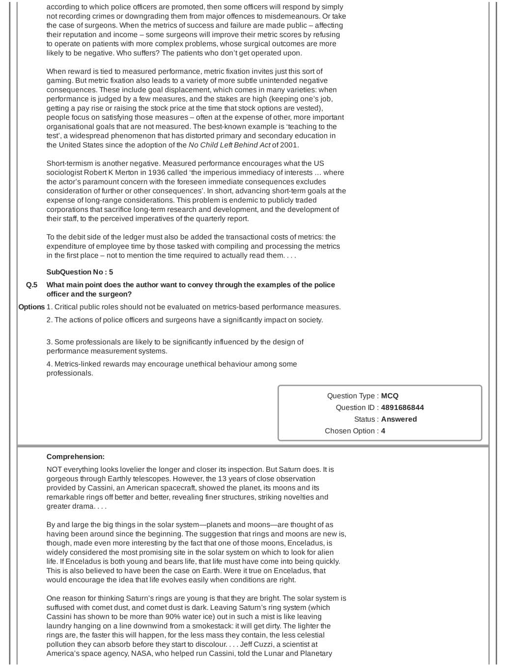 CAT 2018 Question Paper PDF with Answer Key (Slot 1 and 2)