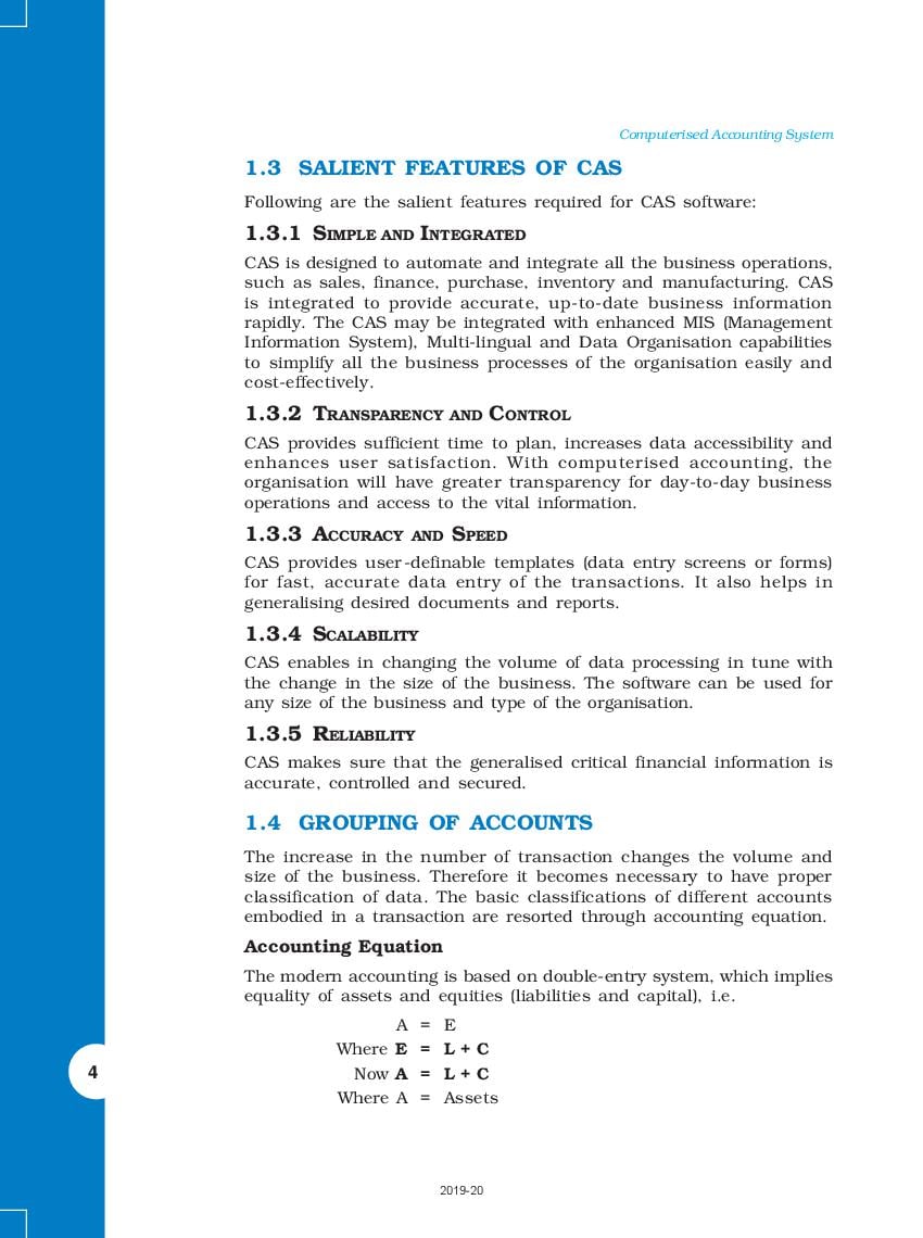 NCERT Book Class 12 Accountancy Computerised Accounting System Chapter ...