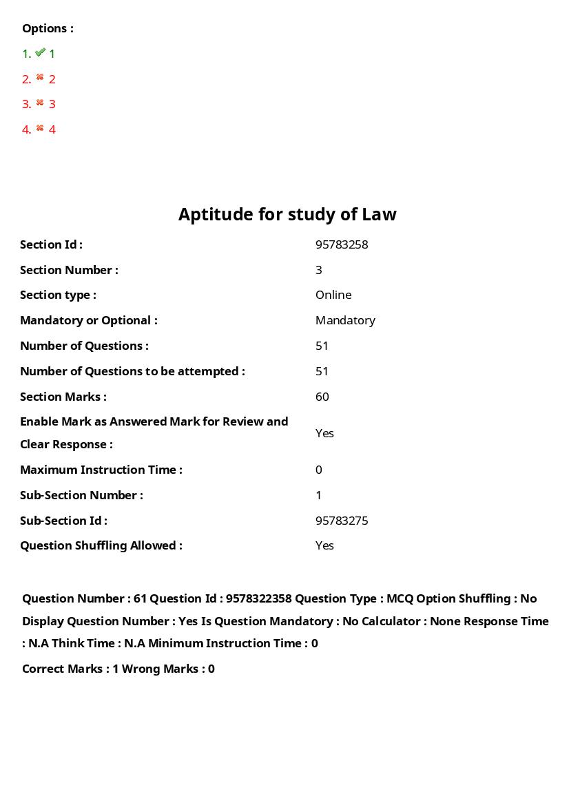 TS LAWCET 2022 Question Paper PDF (3 Papers, Answers Marked)