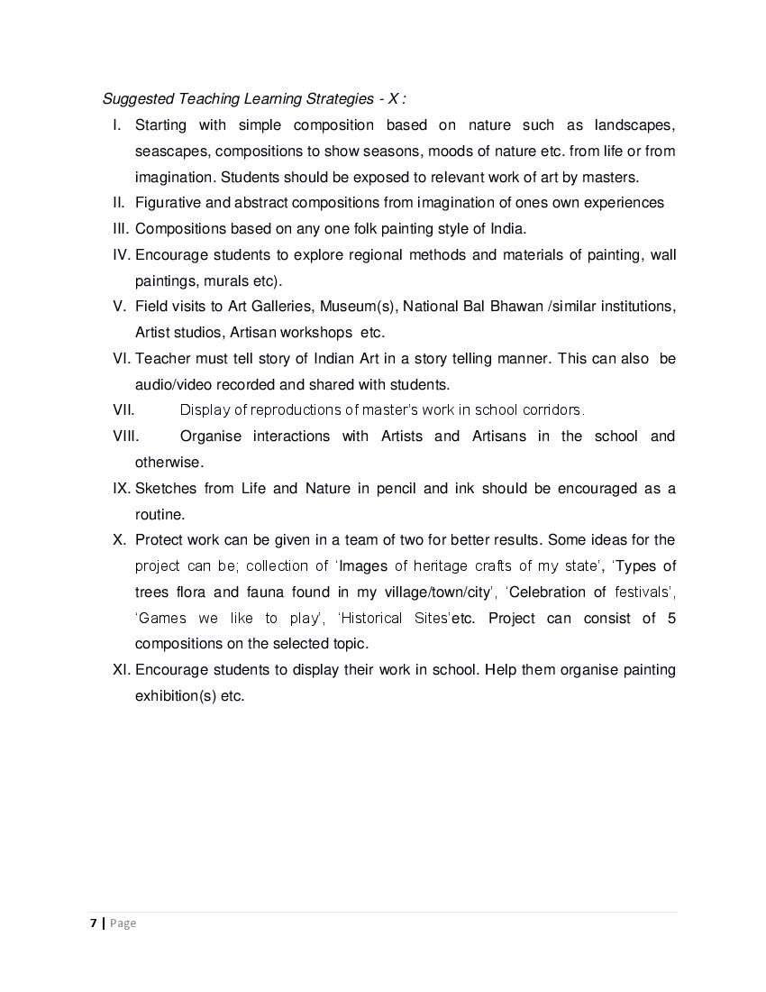 CBSE Syllabus for Class 10 Painting 202122 [Revised] AglaSem Schools