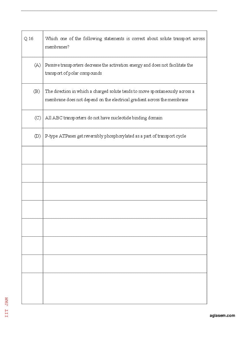 IIT JAM 2023 Question Papers PDF with Answer Keys (7 Papers)