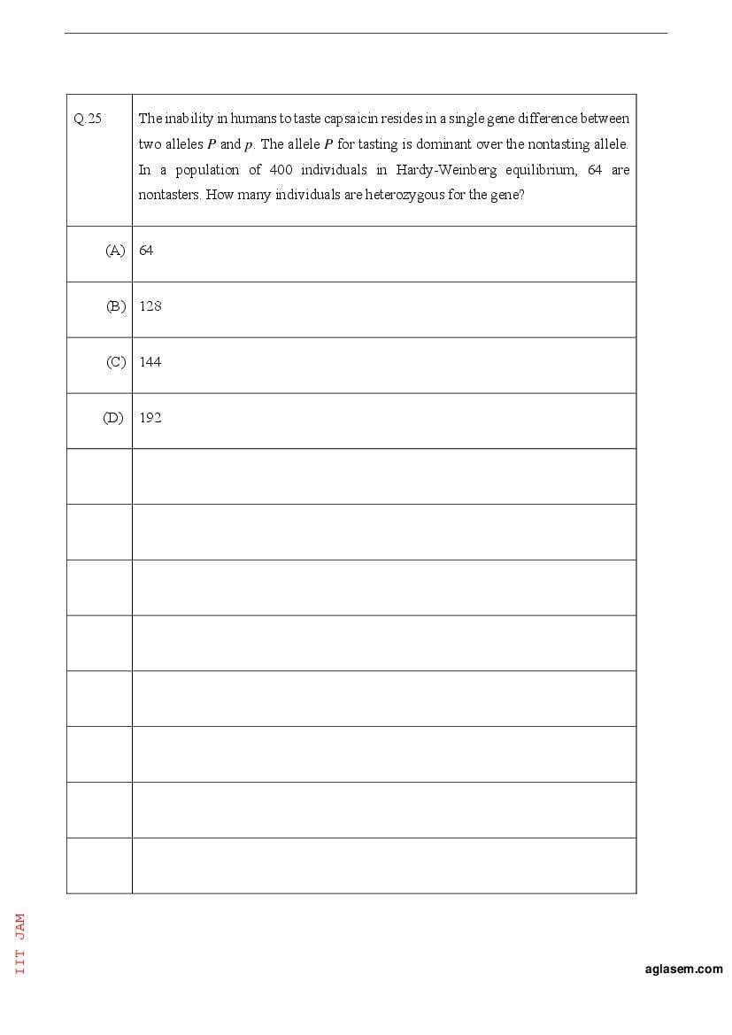 IIT JAM 2023 Question Papers PDF with Answer Keys (7 Papers)