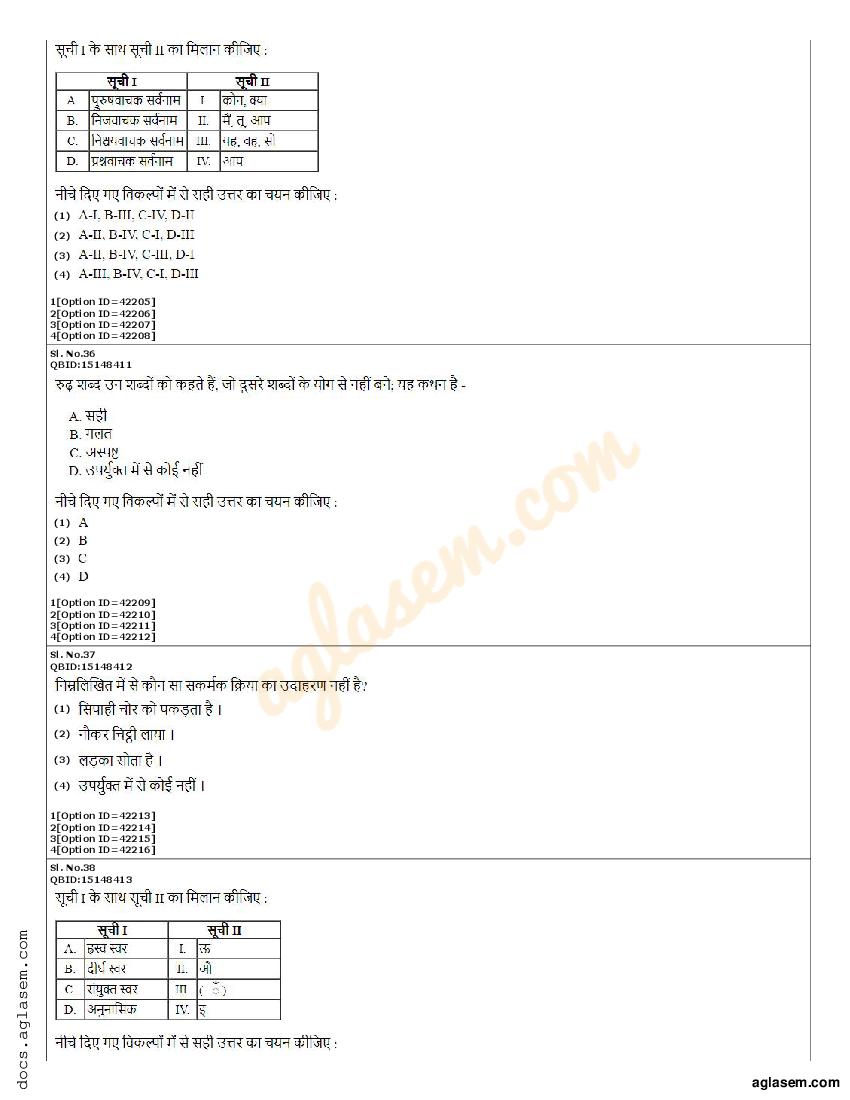 CUET PG B.Ed Languages Question Paper 2022 (PDF) - Download Here ...