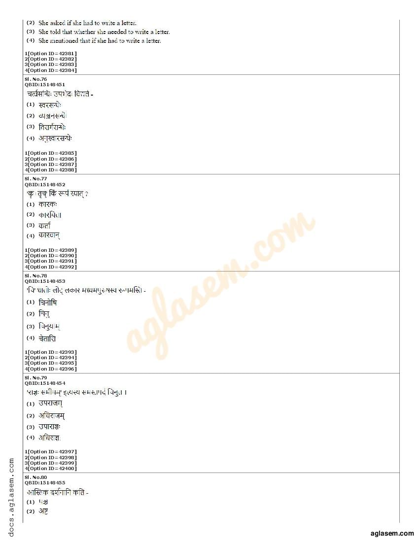 CUET PG B.Ed Languages Question Paper 2022 (PDF) - Download Here ...