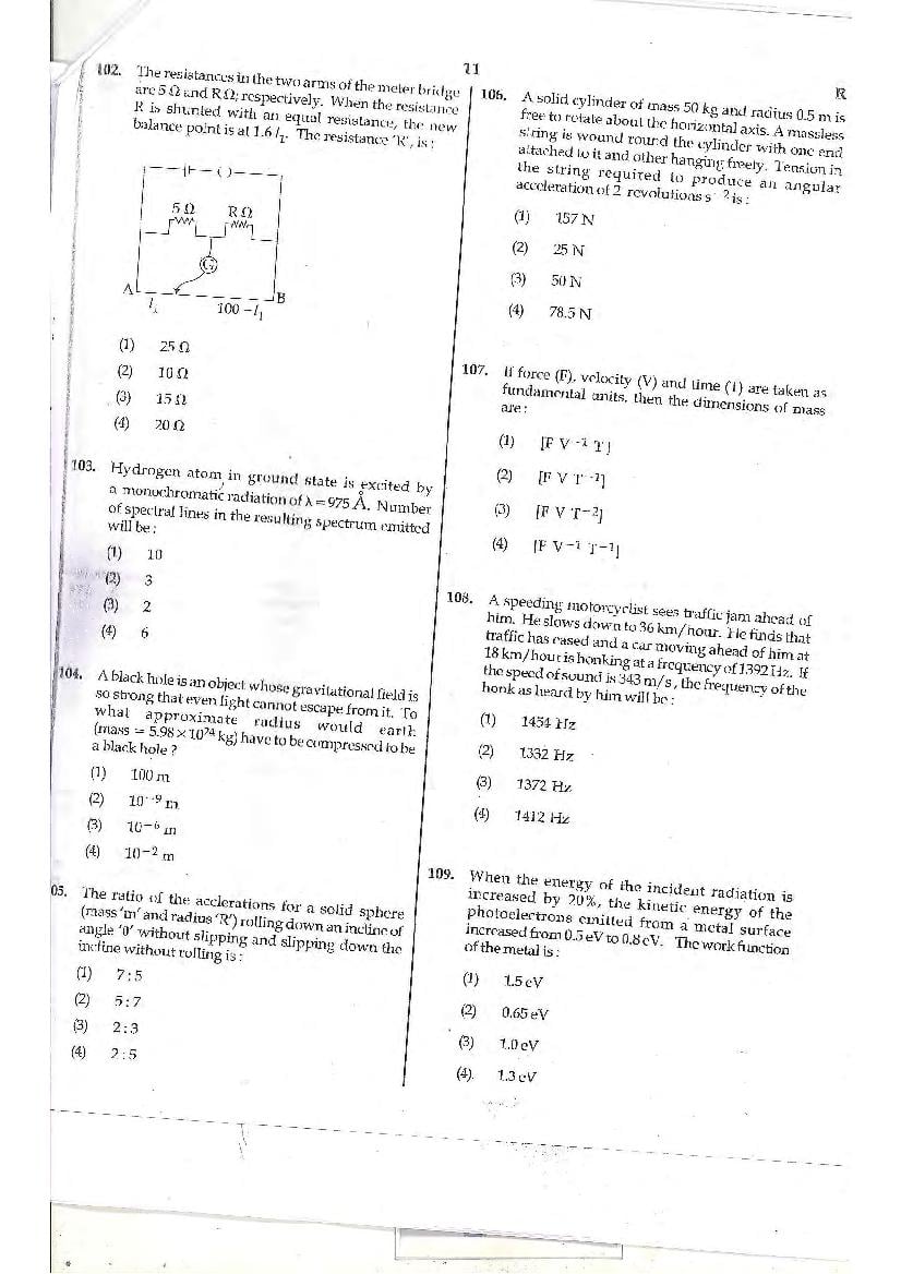 NEET 2014 Question Paper