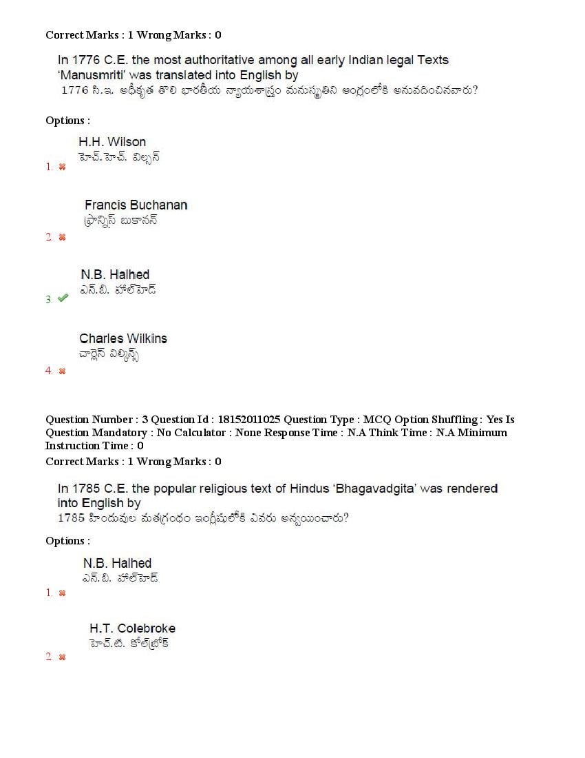 TS CPGET 2023 Question Paper PDF (44 Subjects, Answers Marked)