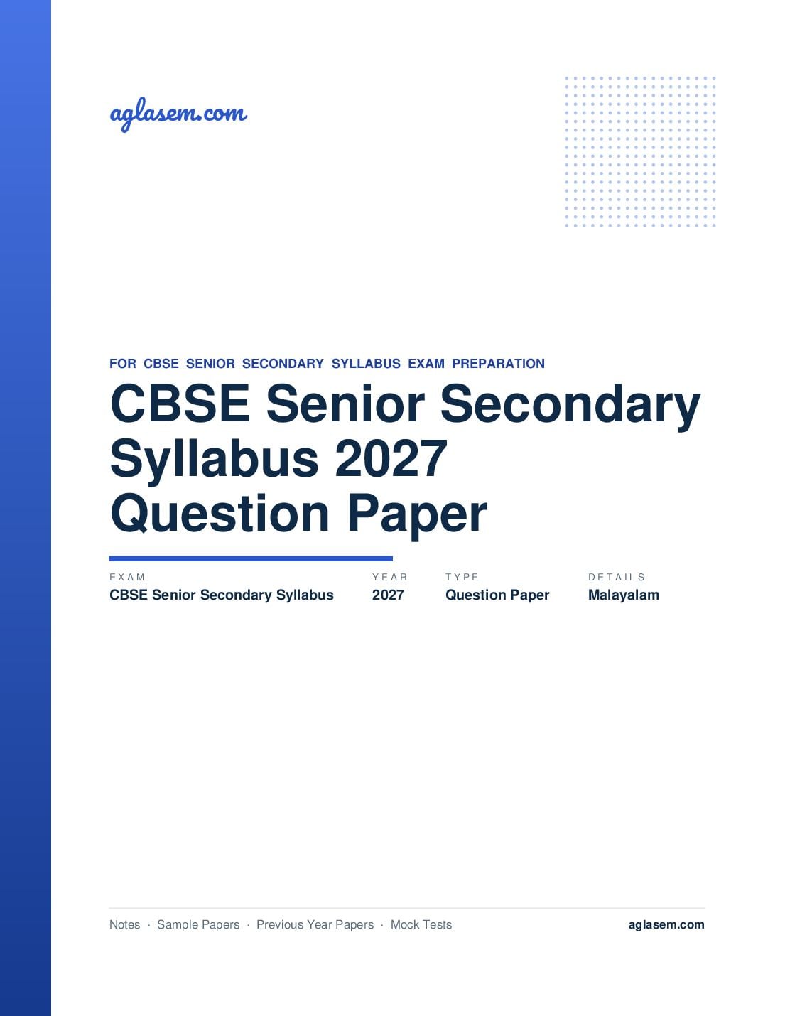 CBSE Senior Secondary Syllabus 2027 Malayalam - Page 1 of 6