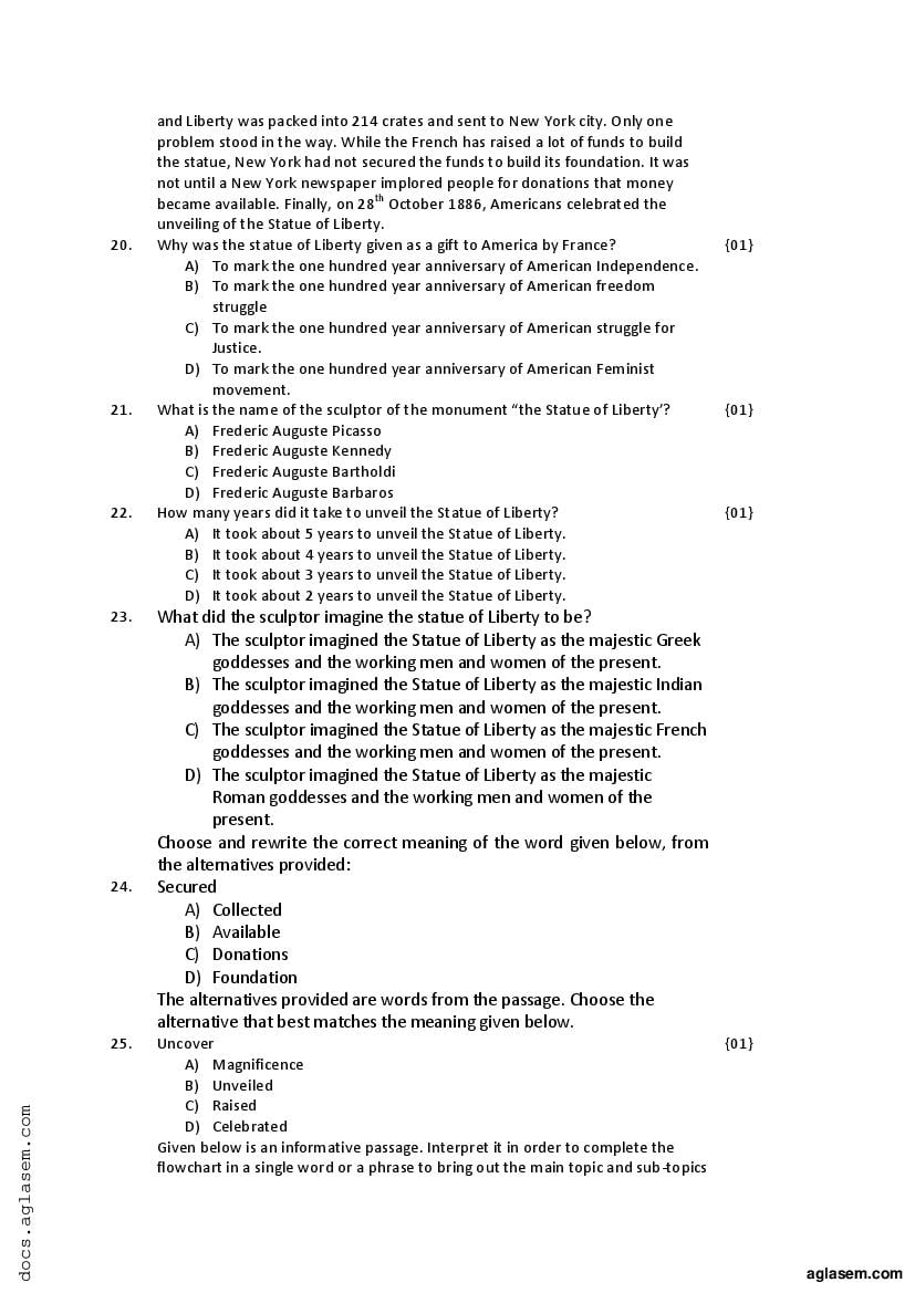 Goa Board HSSC English Communication Model Question Paper 2023 (PDF)