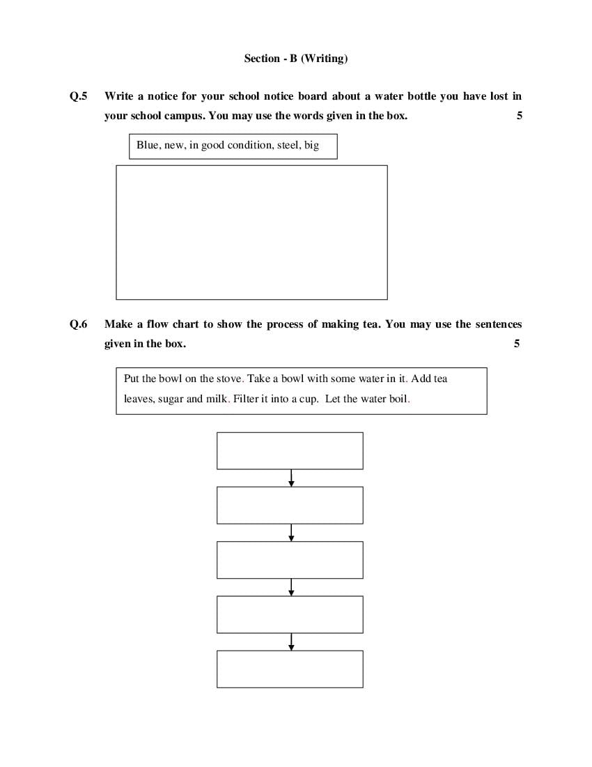 cg board class 7 english chapter 12 question answer