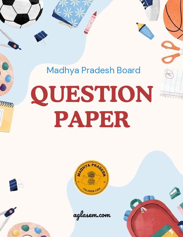 MP Board Class 9 Half Yearly Question Paper 2024-25 Hindi - Page 1