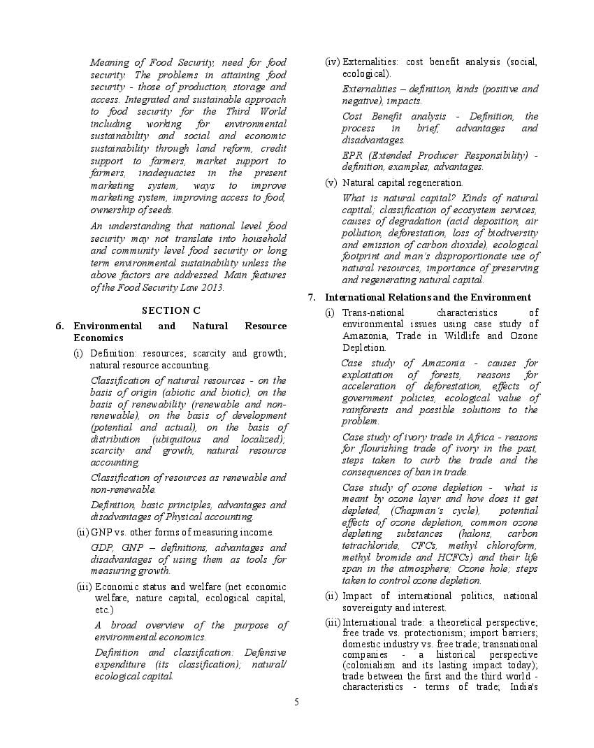 Isc Environmental Science Syllabus 2023 For Class 11 Class 12