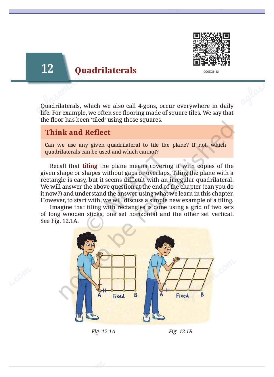 NCERT Book Class 9 Mathematics Chapter 12 Quadrilaterals - Page 1 of 34