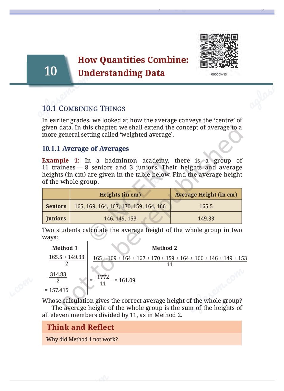 NCERT Book Class 9 Mathematics Chapter 10 How Quantities Combine: Understanding Data - Page 1 of 29