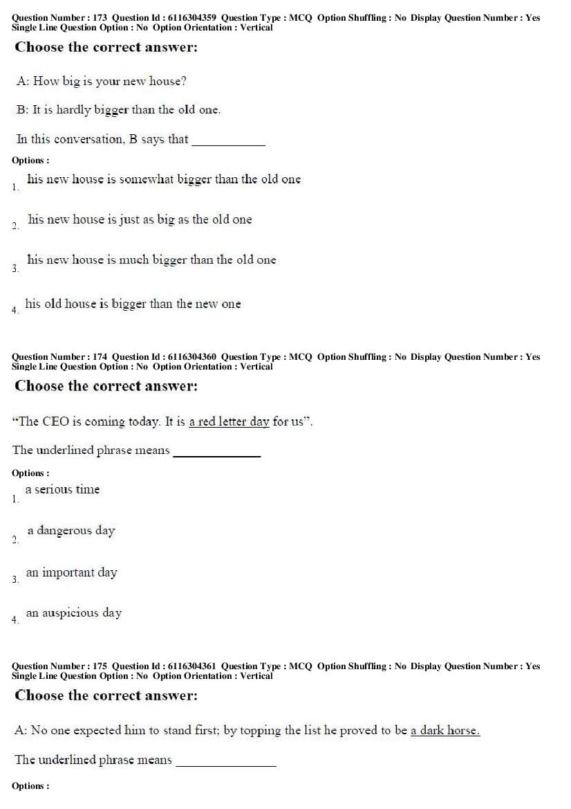 AP ICET 2018 Question Papers PDF (2 May, Shift 1 and 2)
