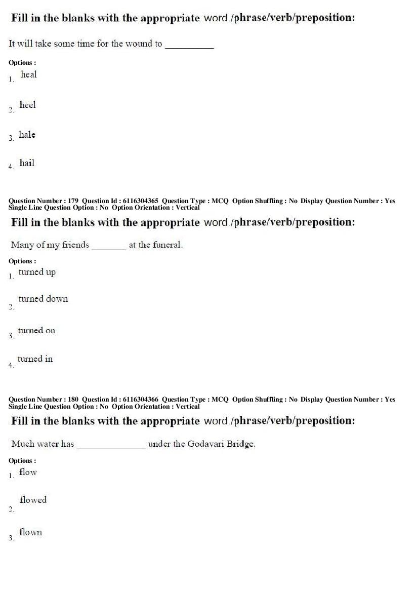 AP ICET 2018 Question Papers PDF (2 May, Shift 1 and 2)