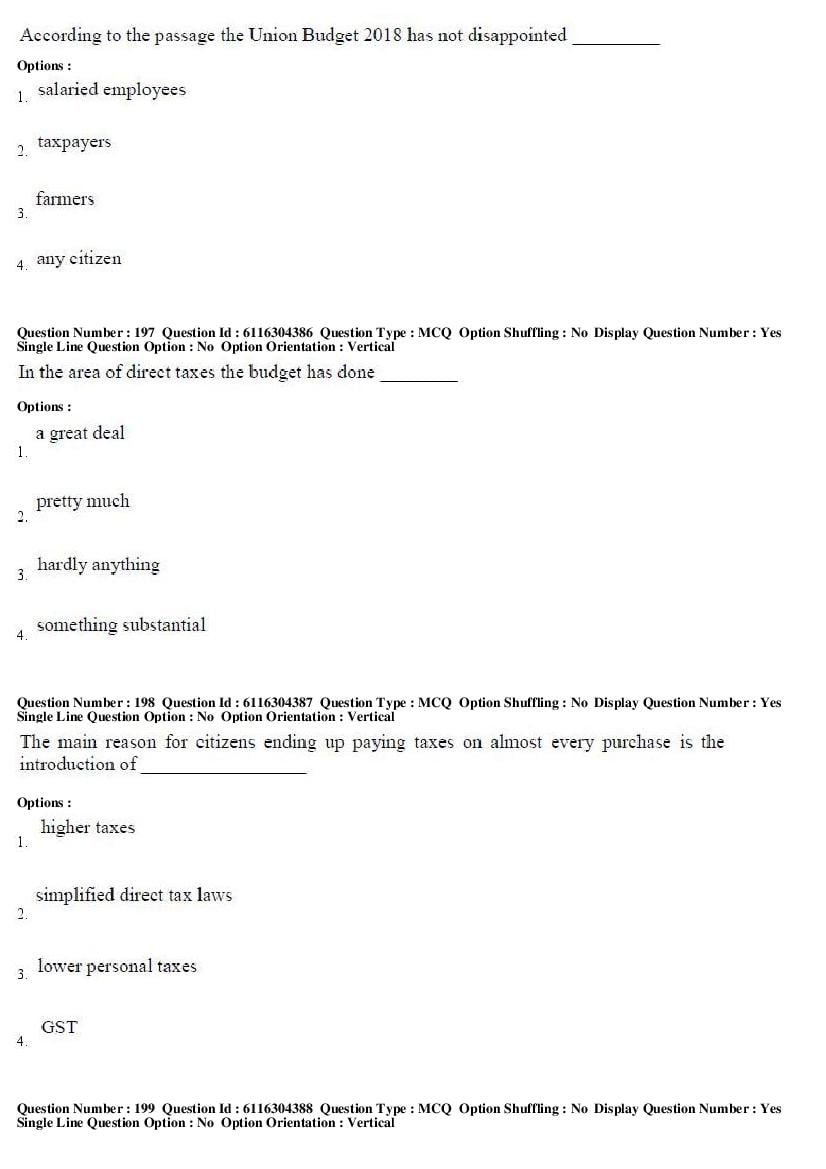 AP ICET 2018 Question Papers PDF (2 May, Shift 1 and 2)