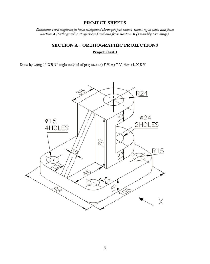 ISC Geometrical & Mechanical Drawing Syllabus 2023 For Class 11, Class 12