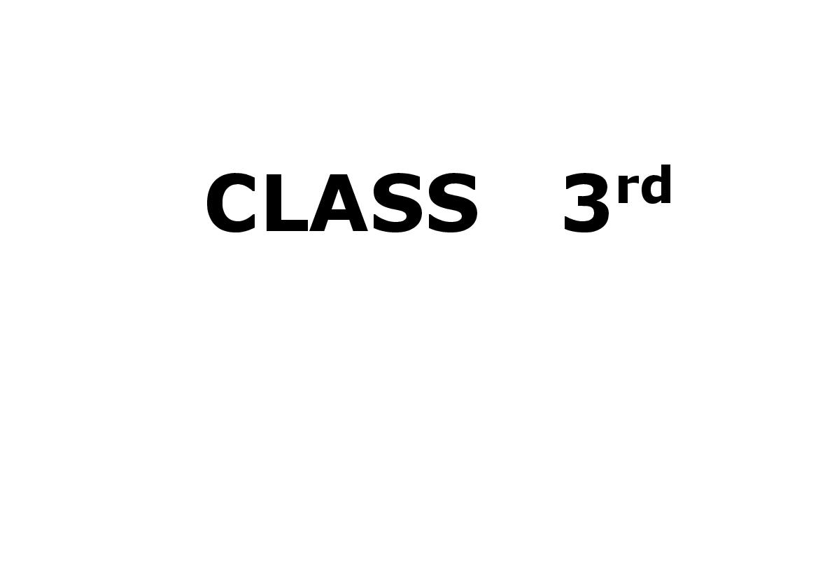 JKBOSE Class 3 Syllabus 2023 - Page 1