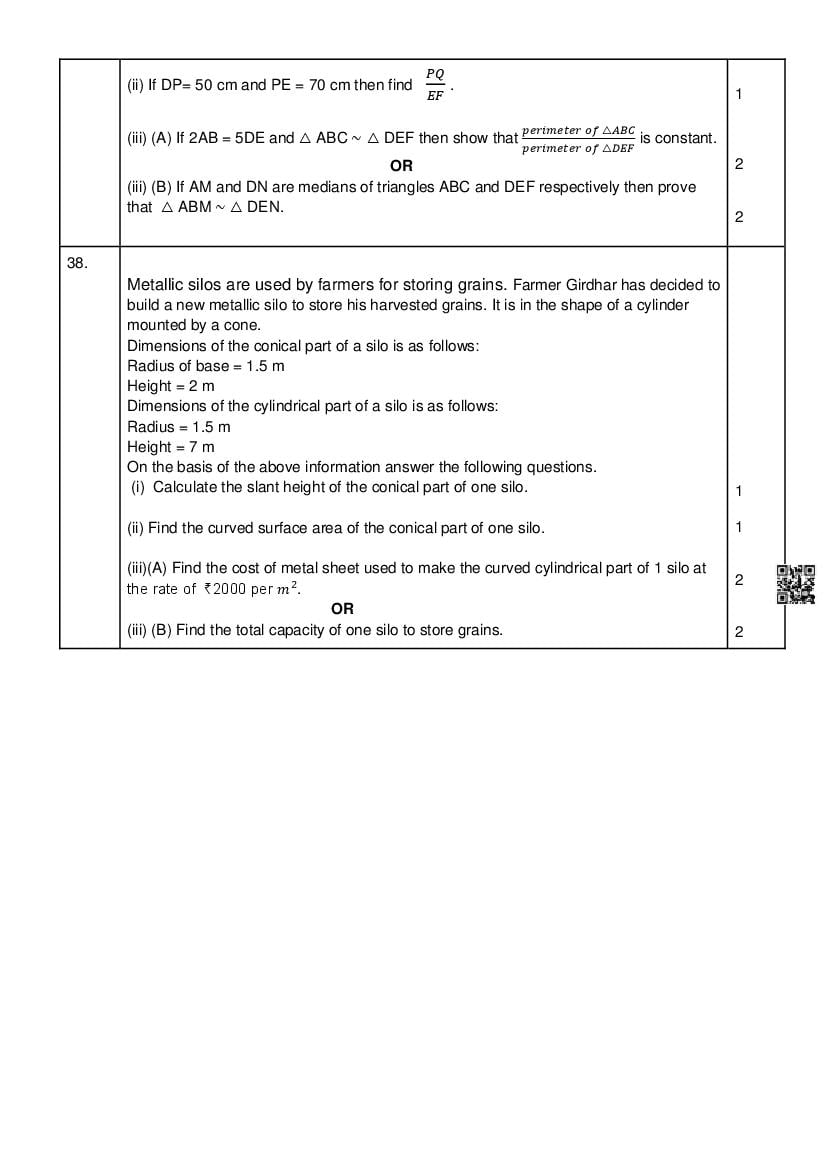 cbse has released class 10 maths sample papers for 2024 25
