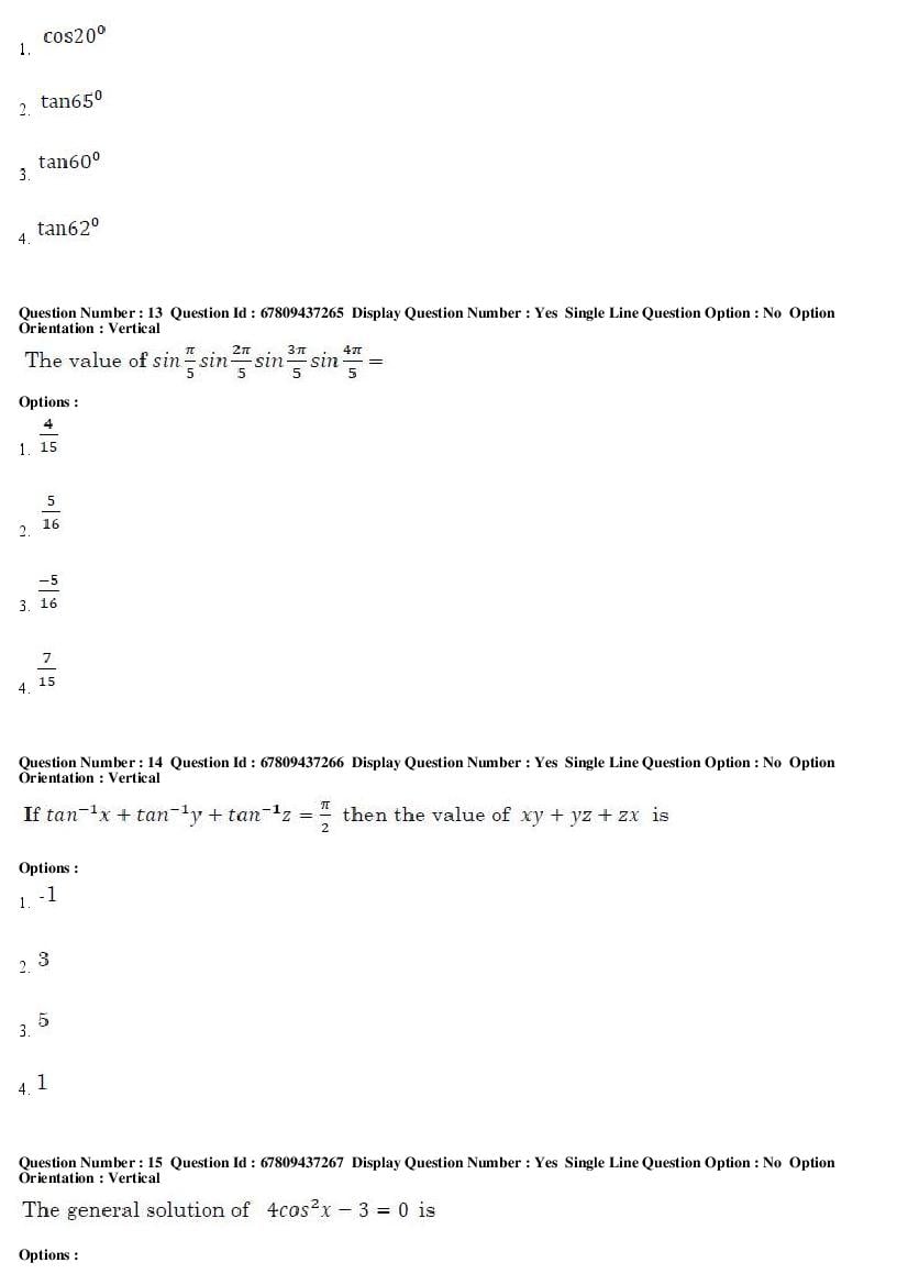 AP ECET 2019 Question Paper PDF with Answer Key (13 Papers)