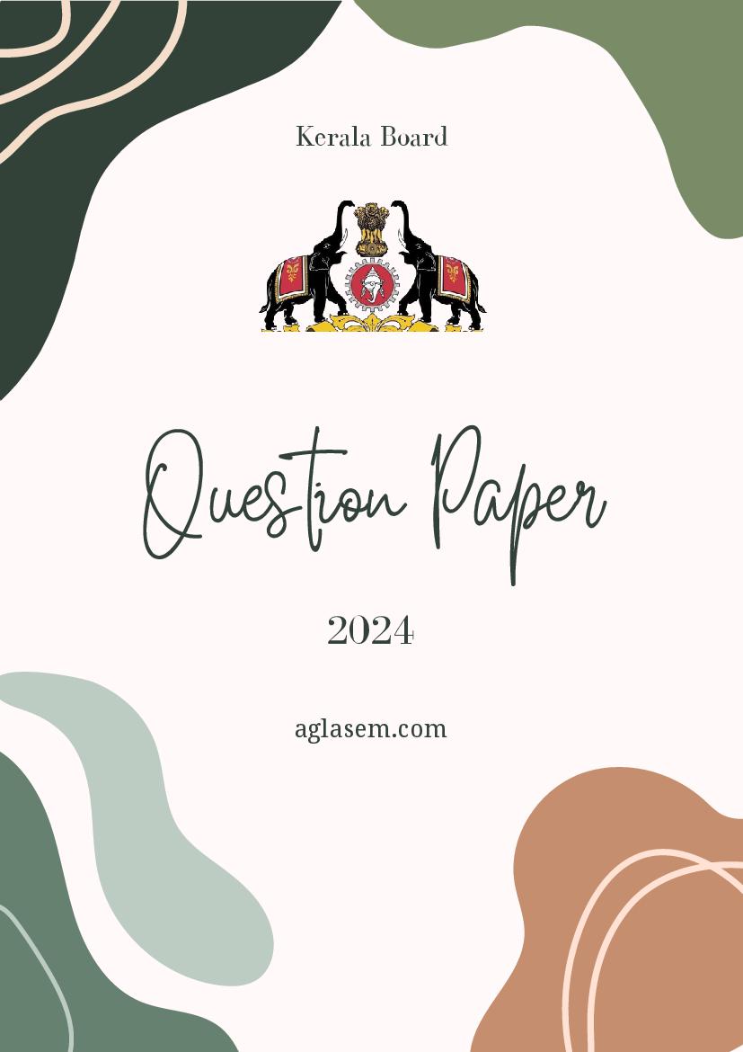 Kerala Plus One Model Exam Question Paper 2024 Hindi - Page 1