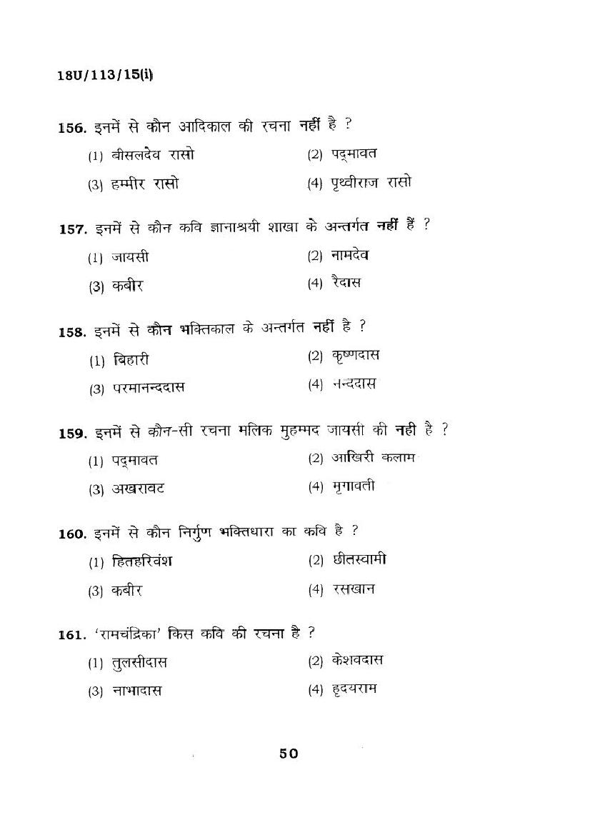 BHU UET 2018 Question Papers PDF (22 Programme Papers)