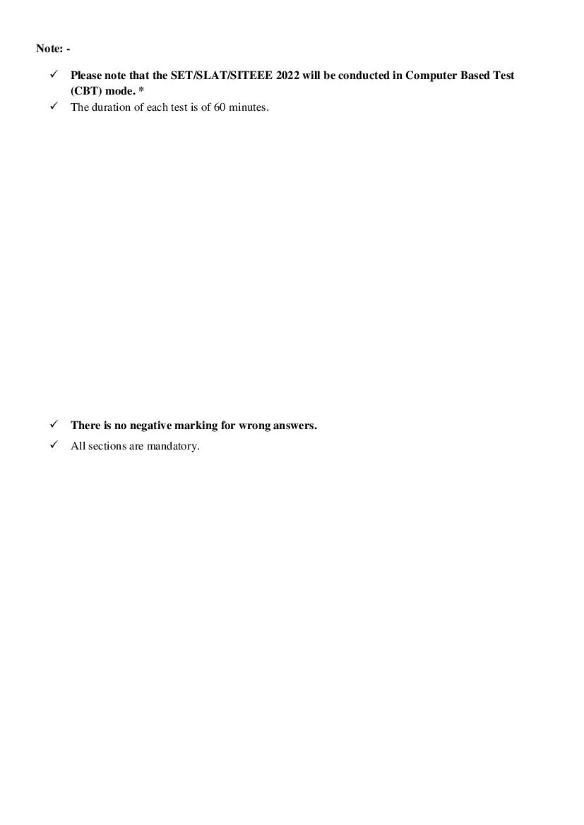 SET Syllabus 2023 (PDF Download) Check SET General, SLAT, SITEEE Syllabus