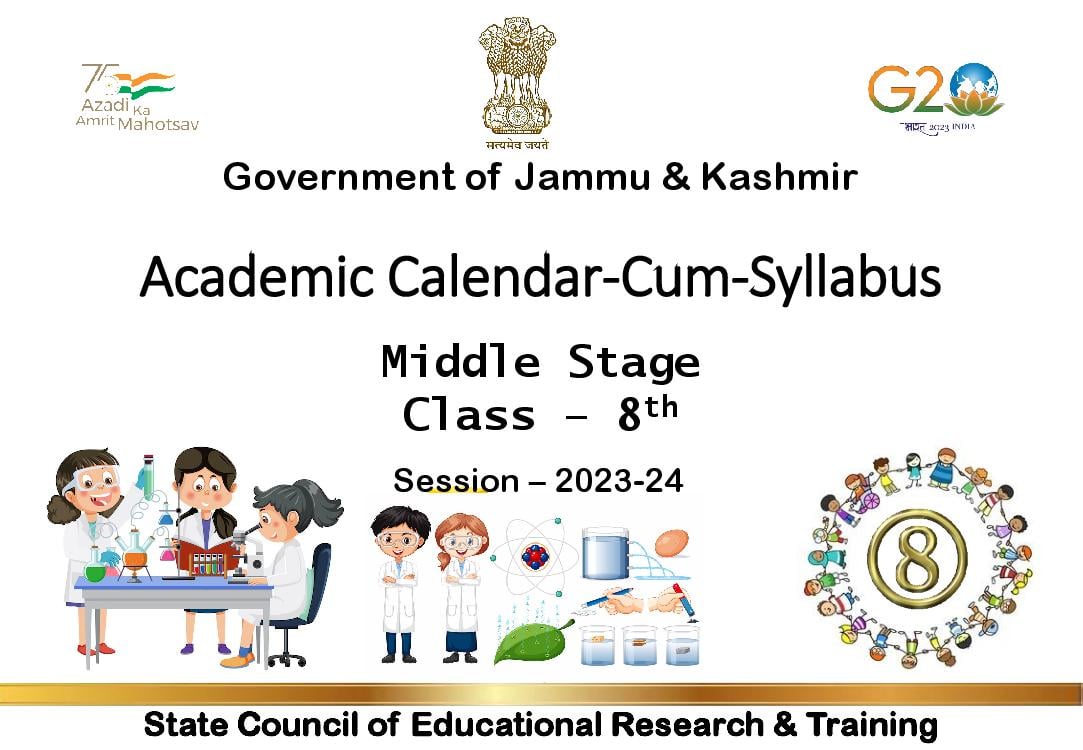 JKBOSE Class 8th Syllabus 2024 (PDF) Jammu and Kashmir Board Syllabus