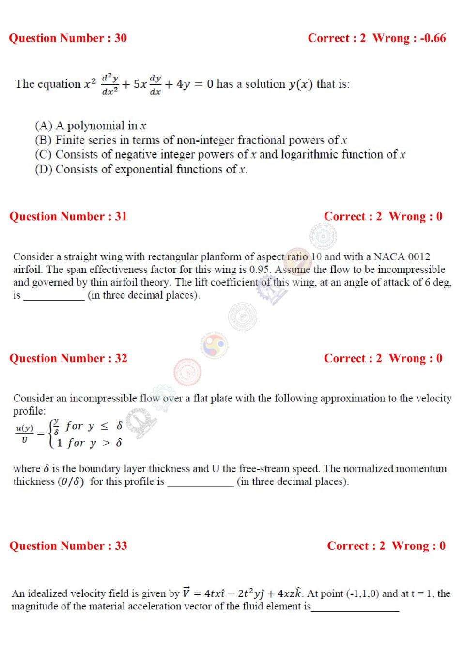 GATE 2017 Question Papers PDF with Answers (40 Papers)
