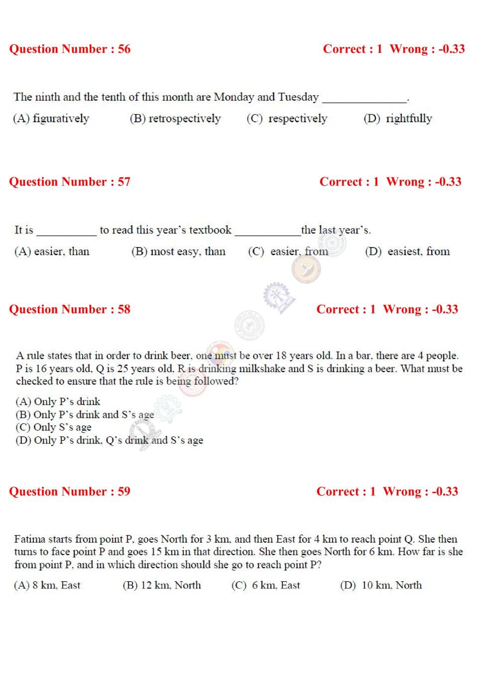 GATE 2017 Question Papers PDF with Answers (40 Papers)