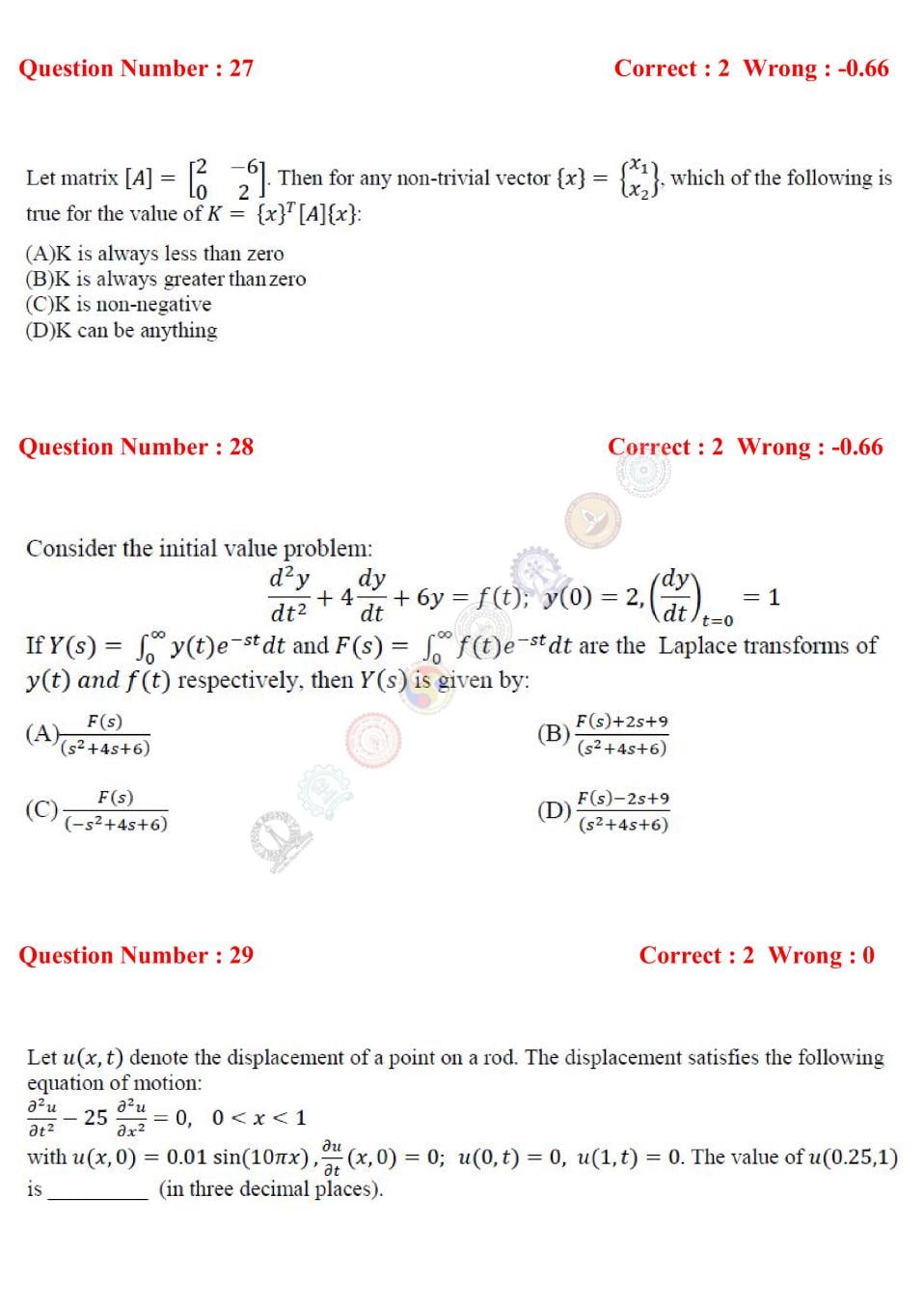 GATE 2017 Question Papers PDF with Answers (40 Papers)