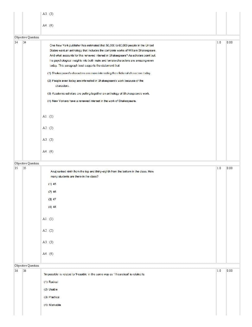 IIMC Entrance Exam 2021 Question Paper PDF (6 Courses, with Answers)