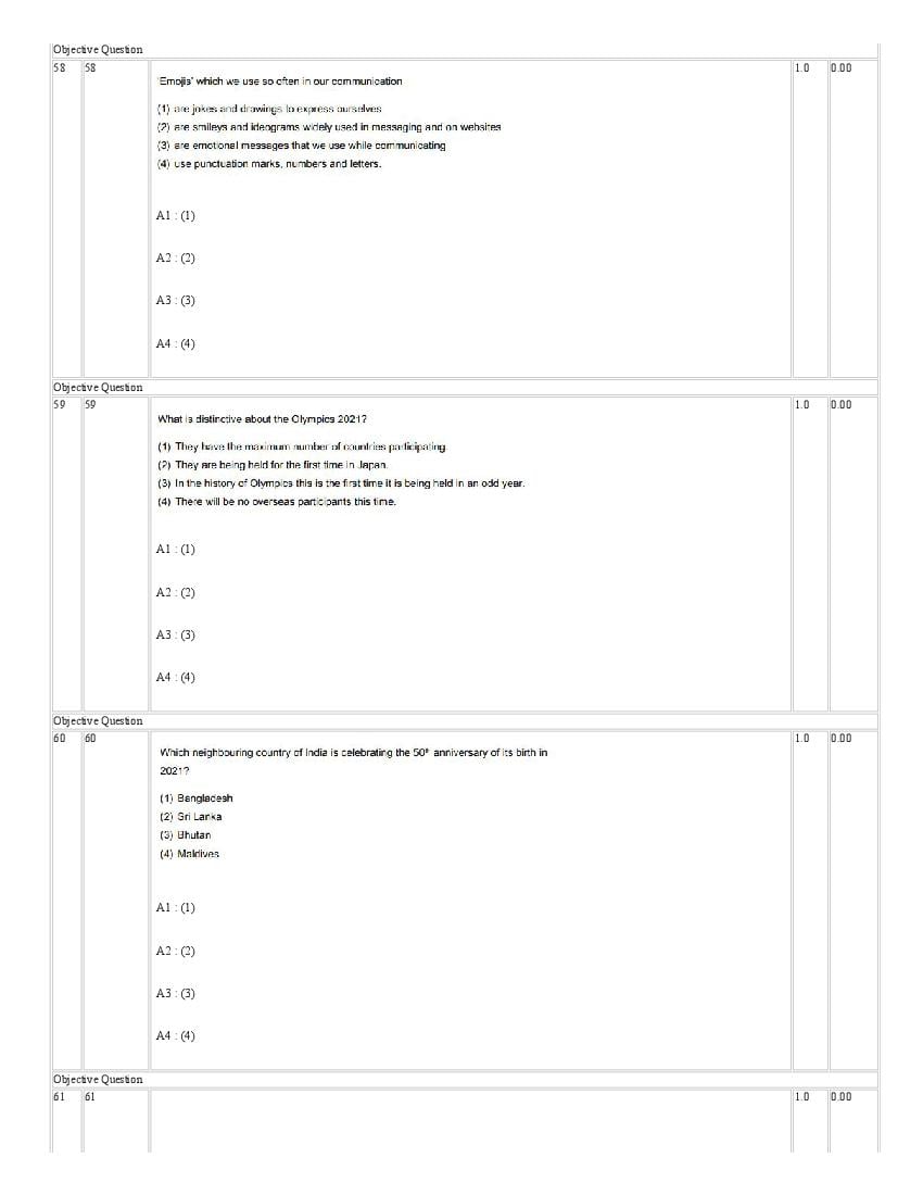 IIMC Entrance Exam 2021 Question Paper PDF (6 Courses, with Answers)