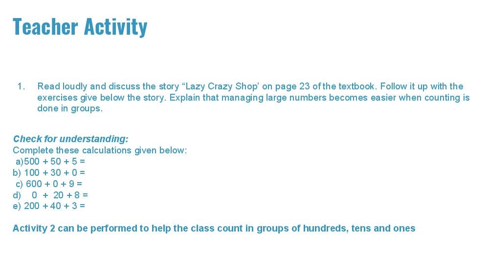 Teaching Material for Class 3 Maths – NCERT CBSE Handbook for Teachers