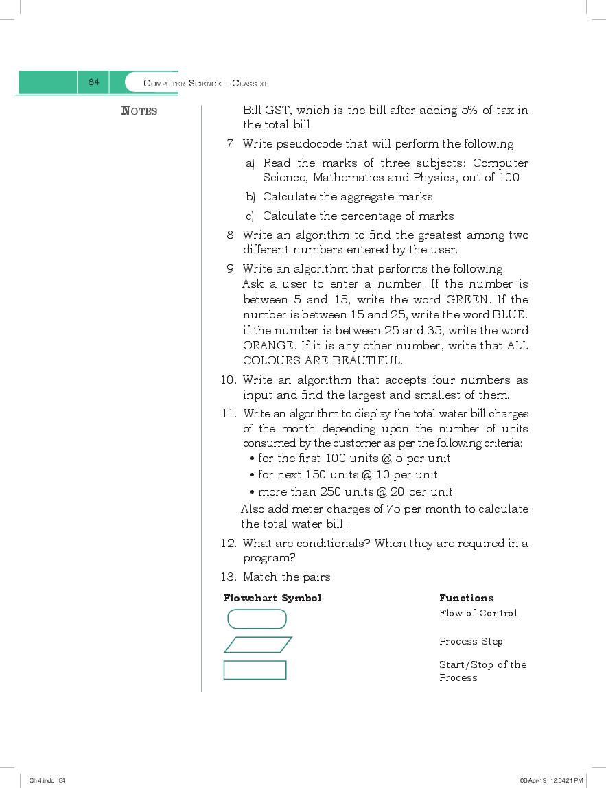 problem solving class 11 computer science pdf