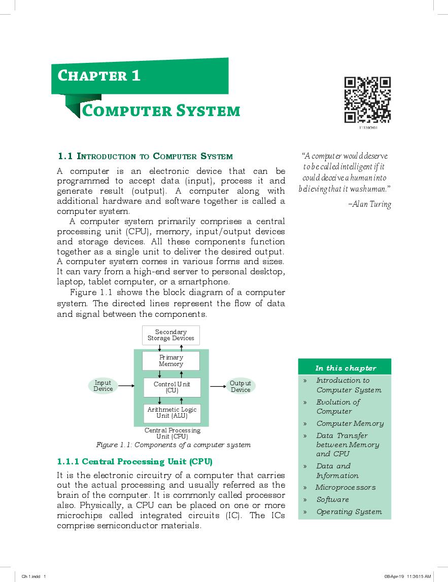 computer system overview class 11 assignment solutions