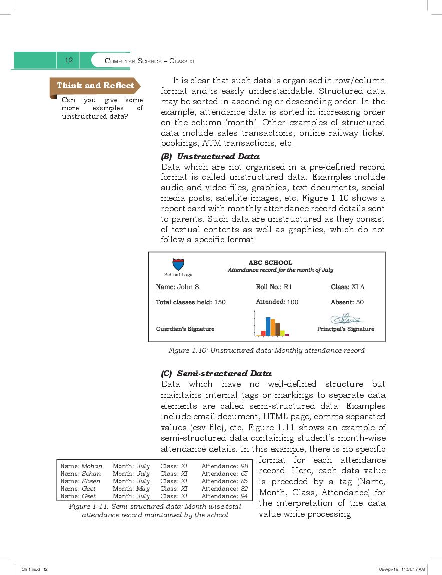 NCERT Book Class 11 Computer Science Chapter 1 Computer System