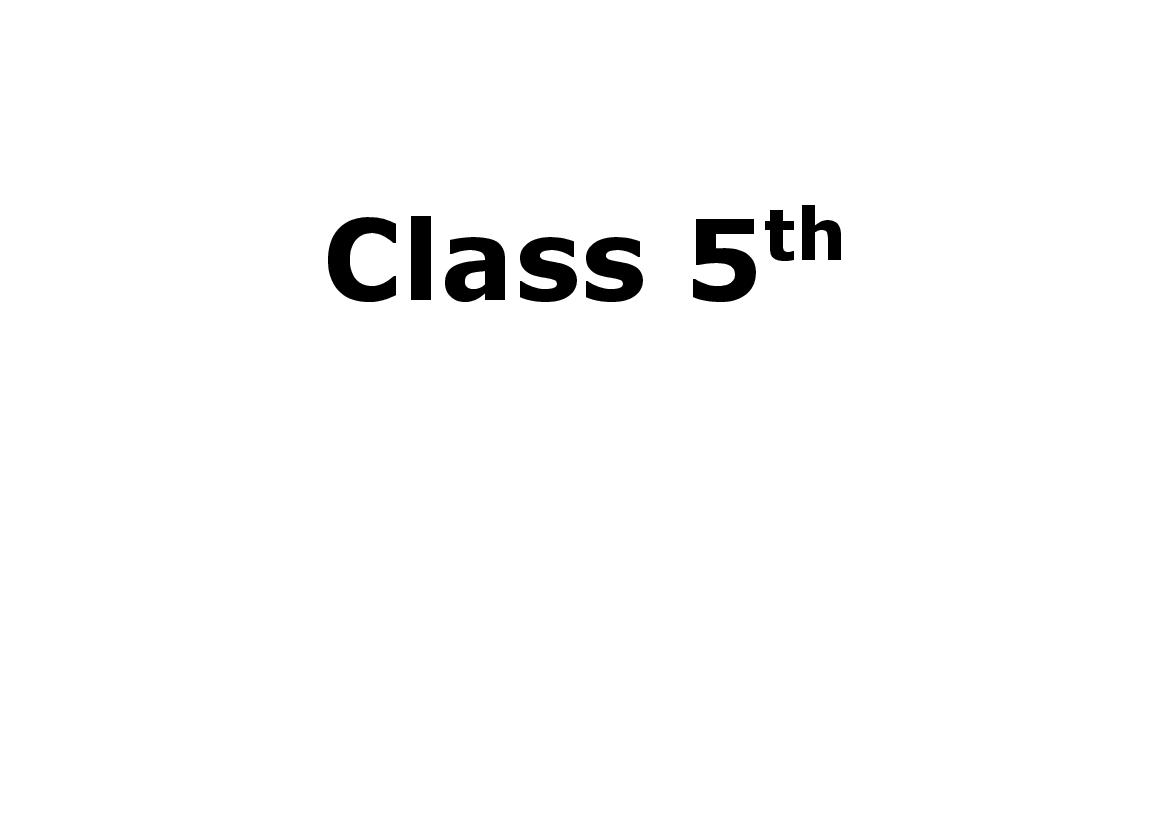 JKBOSE Class 5 Syllabus 2023 - Page 1