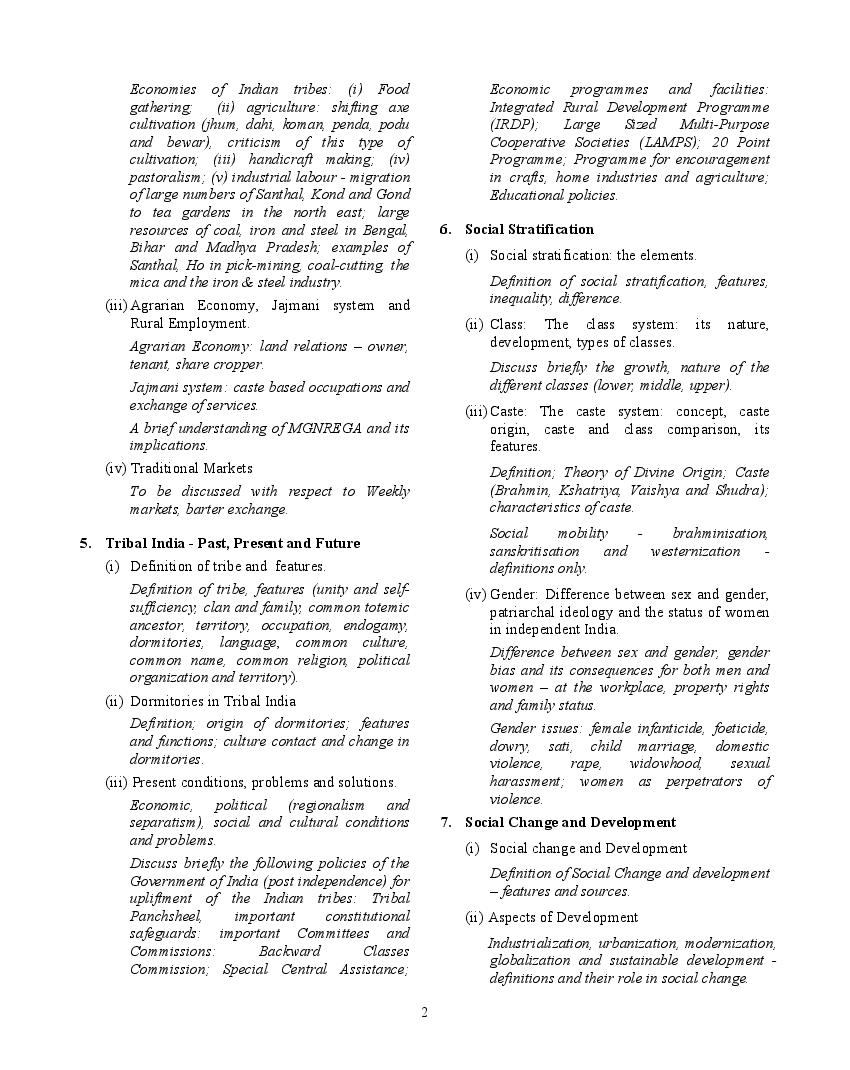 Isc Sociology Syllabus 2023 For Class 11 Class 12 6301