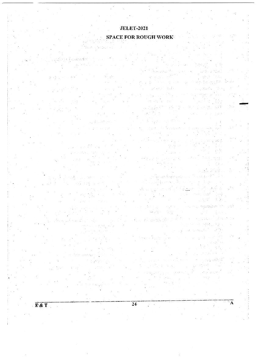 WB JELET 2021 Question Paper PDF: Engineering, B.Sc., Pharmacy