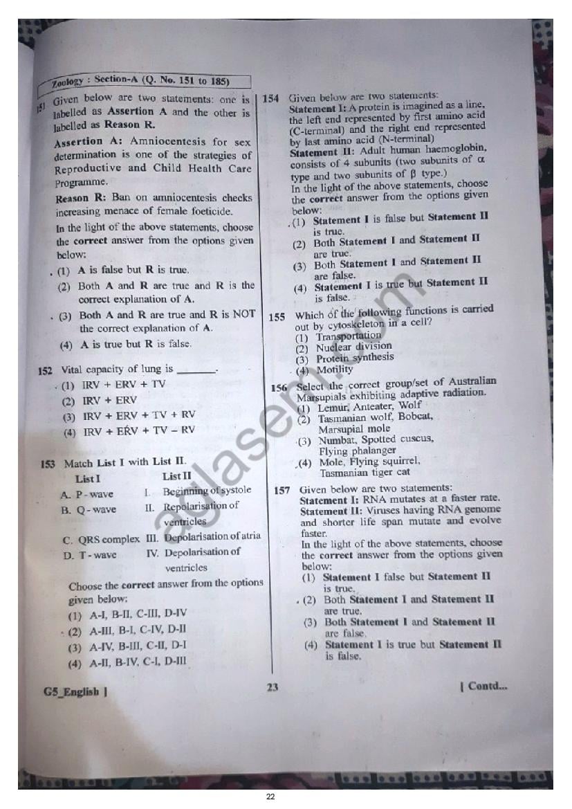 NEET 2023 Question Paper (PDF Available) - Download With Solutions ...