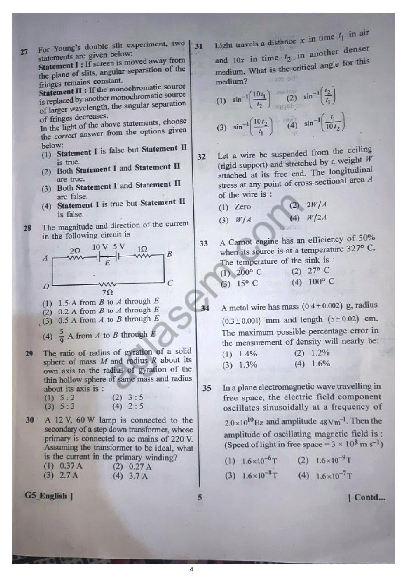 NEET 2023 Question Paper PDF Available Download With Solutions   4 