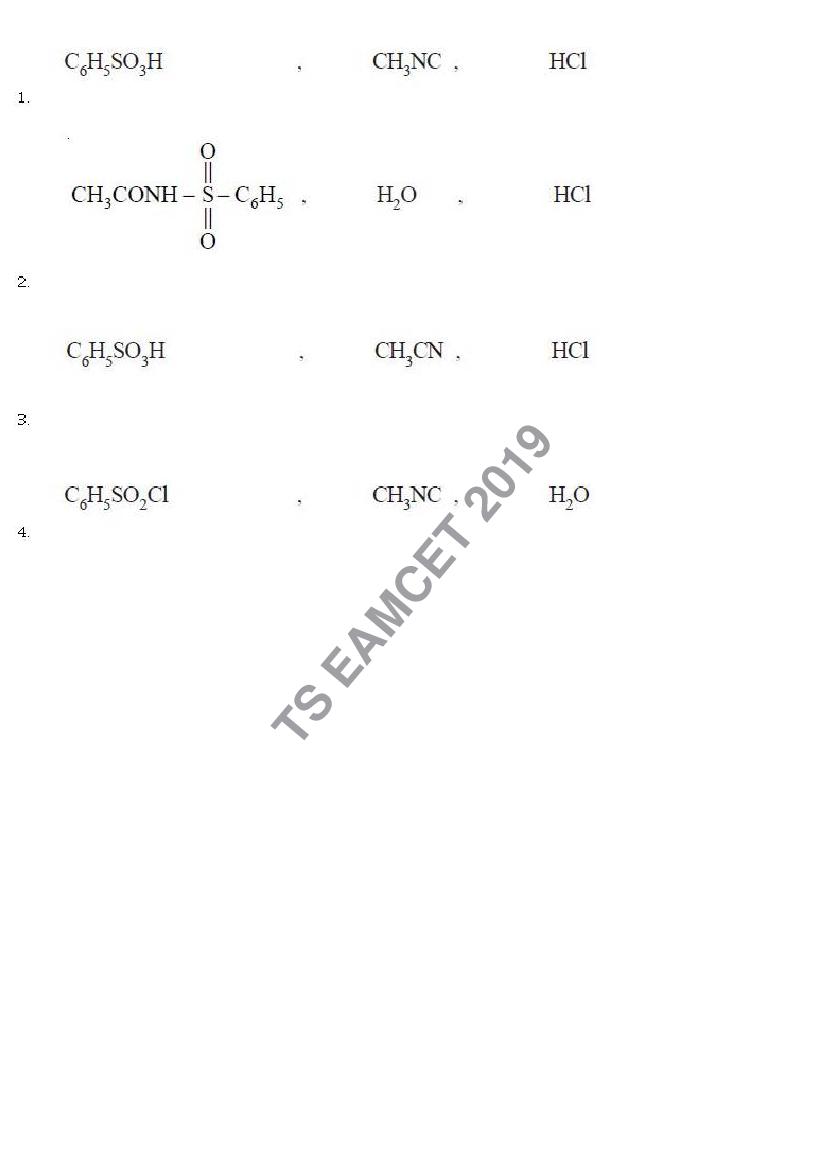 TS EAMCET 2019 Question Paper PDF with Answer Keys (8 Papers)