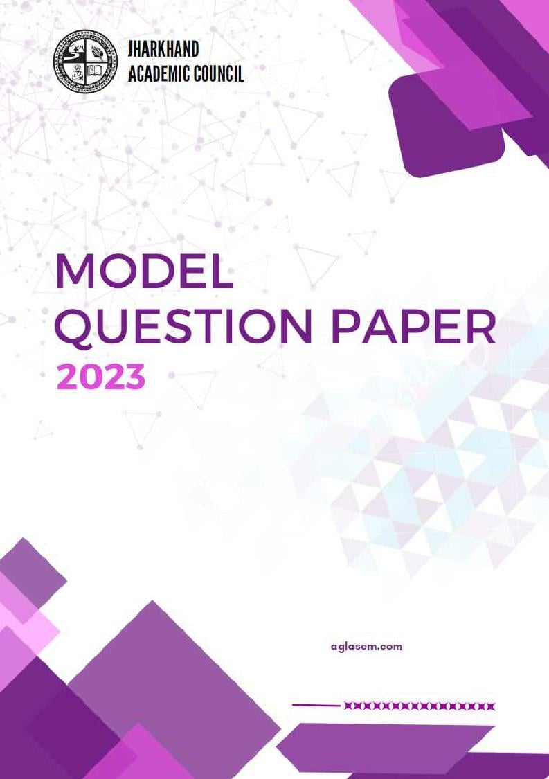JAC Class 8 Model Question Paper 2023 Maths - Page 1
