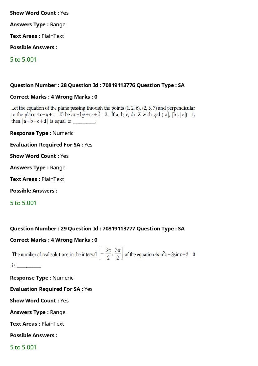 JEE Main 2021 Question Paper PDF (Shift-wise, 232 Papers)