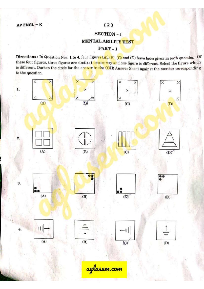 JNVST 2022 Question Paper (Qs 140)