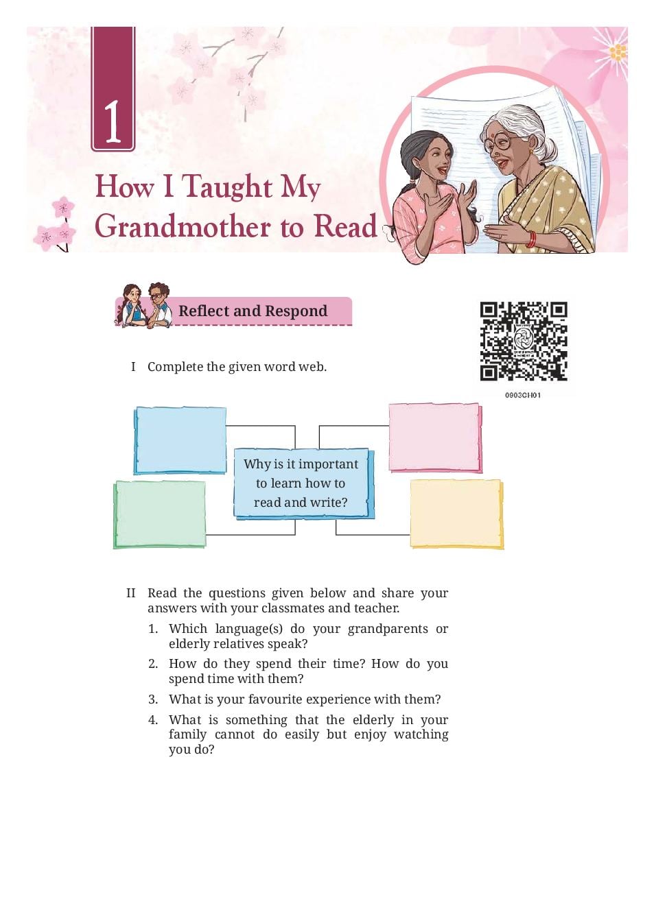 NCERT Book Class 9 English (Kaveri) Chapter 1 How I Taught My Grandmother to Read - Page 1 of 32