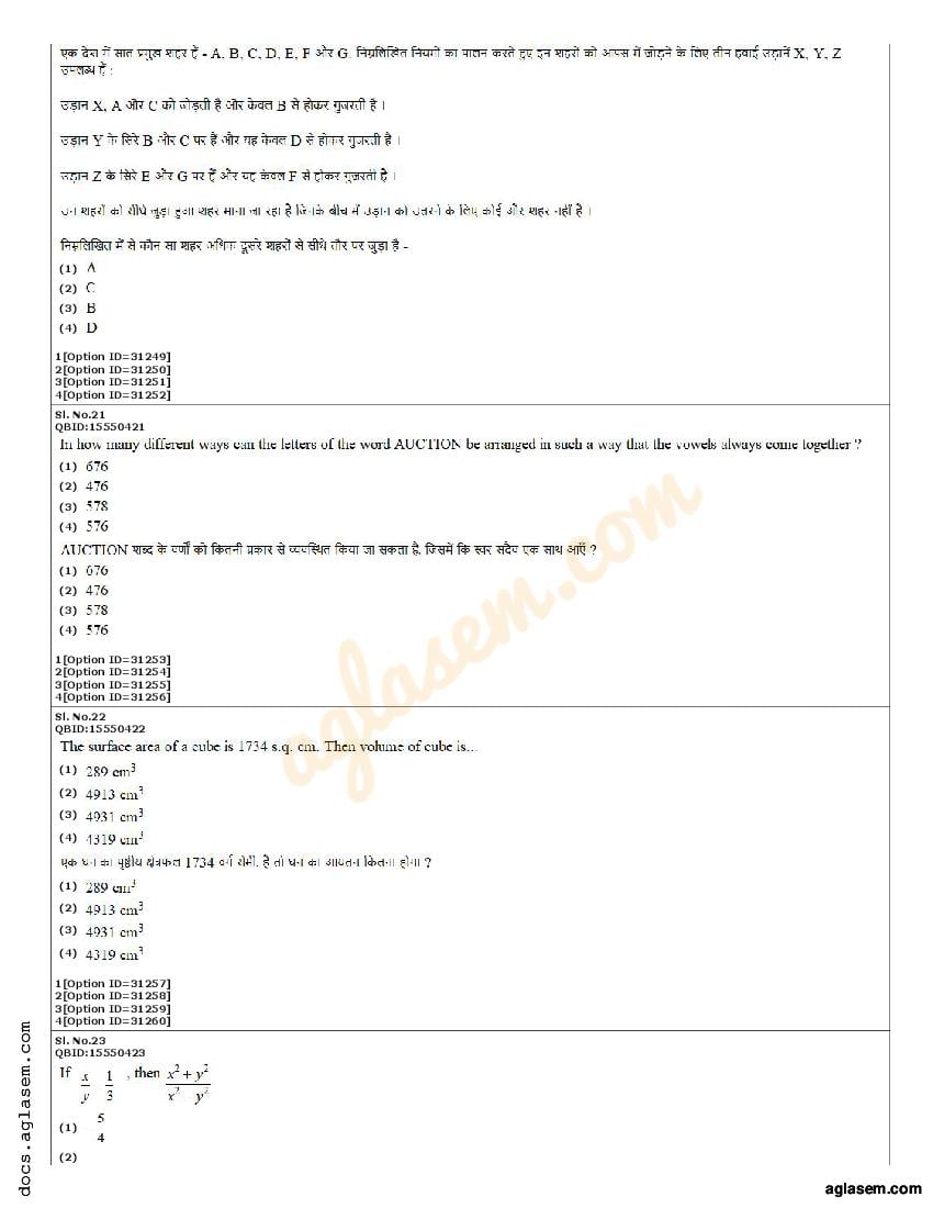 CUET PG Botany Question Paper 2022 (PDF) - Download Here - AglaSem ...