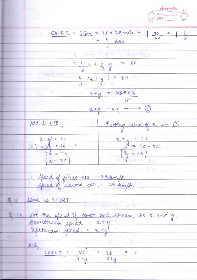 RD Sharma Solutions for Class 10 Pair Of Linear Equations In Two ...